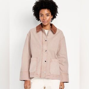 NWT Old Navy Blush Canvas Barb Jacket Size XSmall